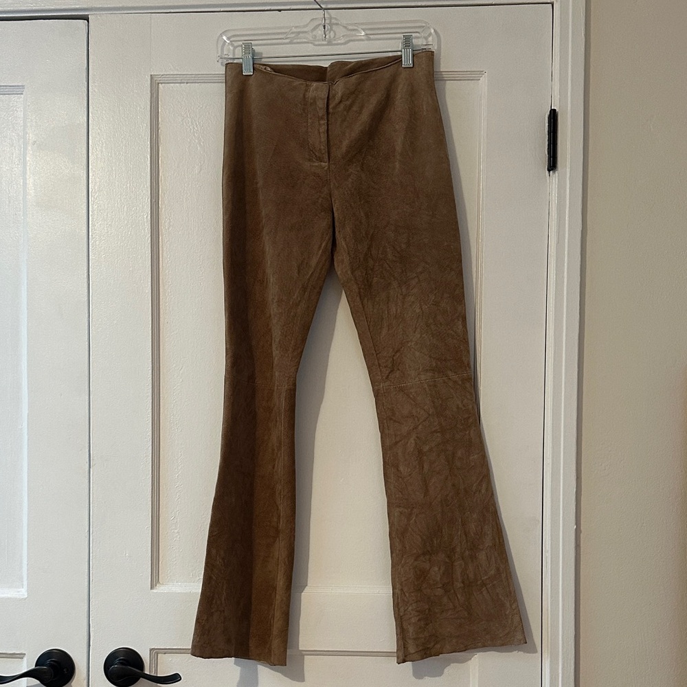 Vintage Michael Hoban Suede Flare Pants